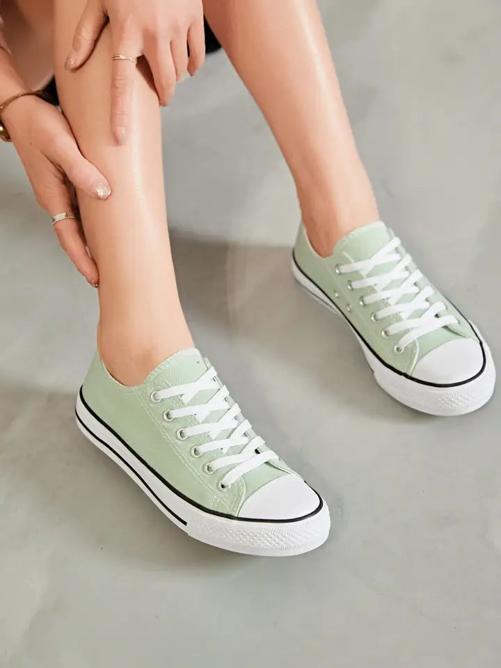 Charlesfd- Lace-Up Sneakers - Opaline