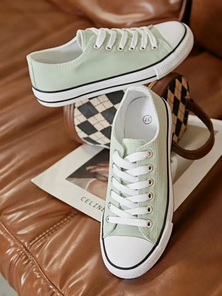 Charlesfd- Lace-Up Sneakers - Opaline